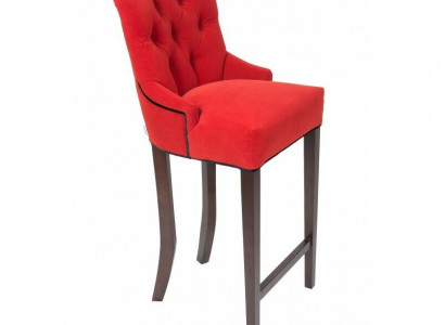 Rote Bar Hocker Chesterfield Stühle Garnitur Hotel Stühle Textil Polster Gruppe x10 Set